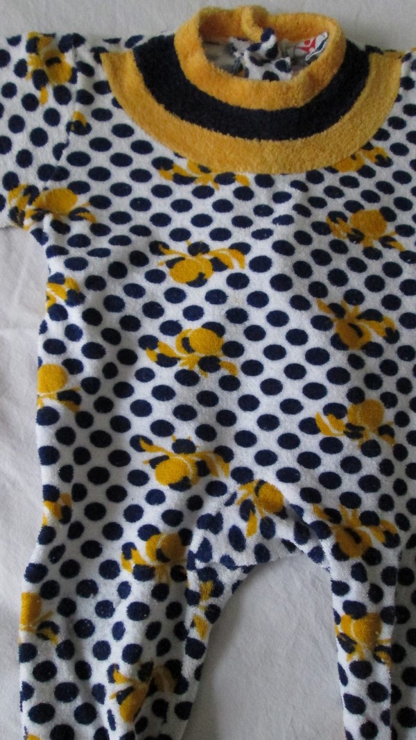 Pyjama fruits bleu et jaune